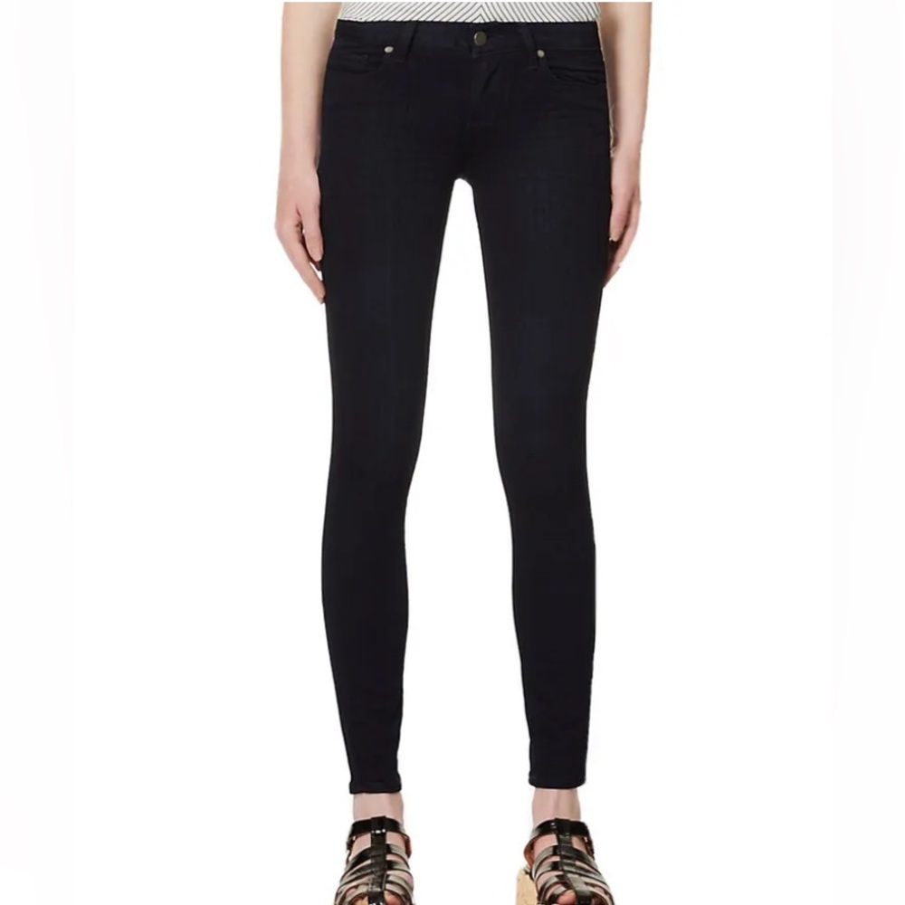 PAIGE "VERDUGO ULTRA SKINNY" Mid-Rise Jeans In "MARLAIS"
